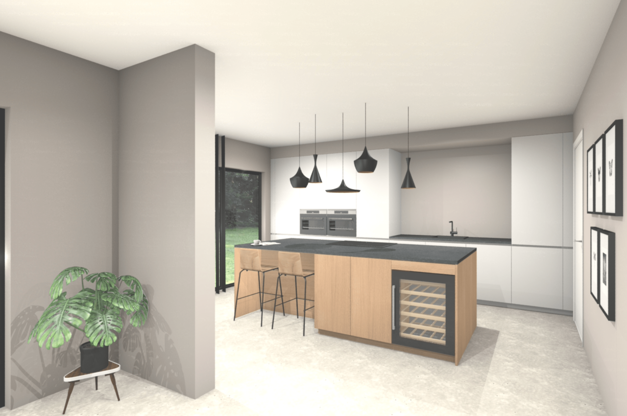 Keuken render 3D